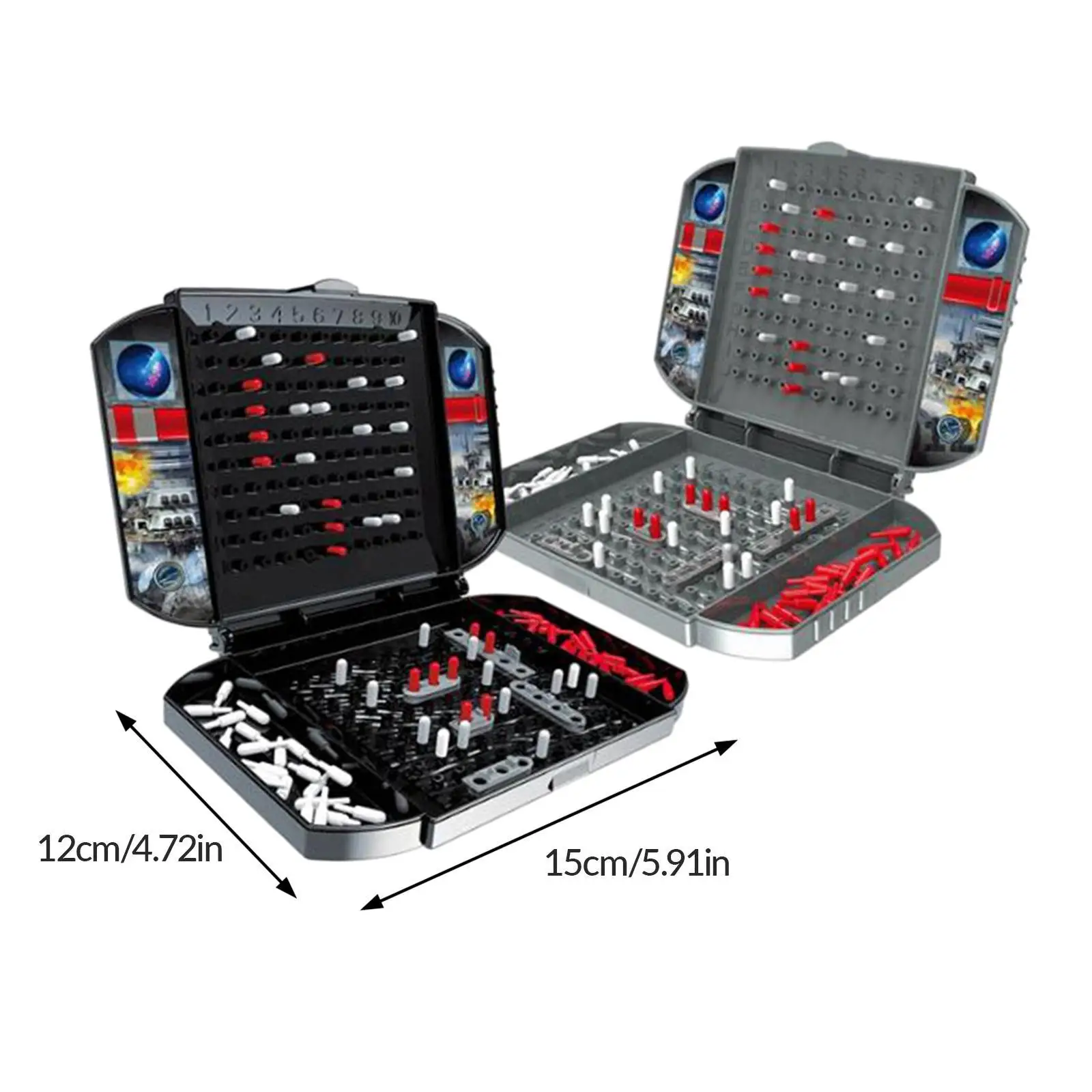 Ship Classic Board Game Strategy Board Sea Battle Ship Battling Party Favors Holiday Gifts Portable 2 Player for Travel