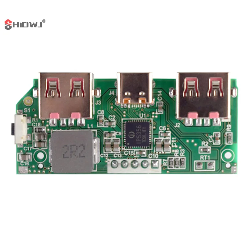 1Pc 5V 3A Lithium Battery Digital Display Fast Charging Bank Module IP5356 TYPE-C Micro USB Mobile Power Motherboard