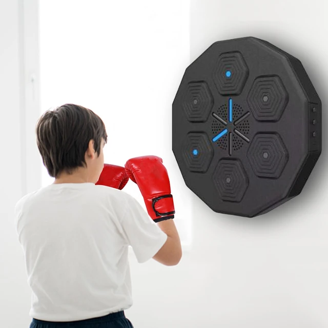 Máquina de boxeo musical montada en la pared, objetivo de boxeo con guantes  para práctica de boxeo, entrenador de boxeo - AliExpress