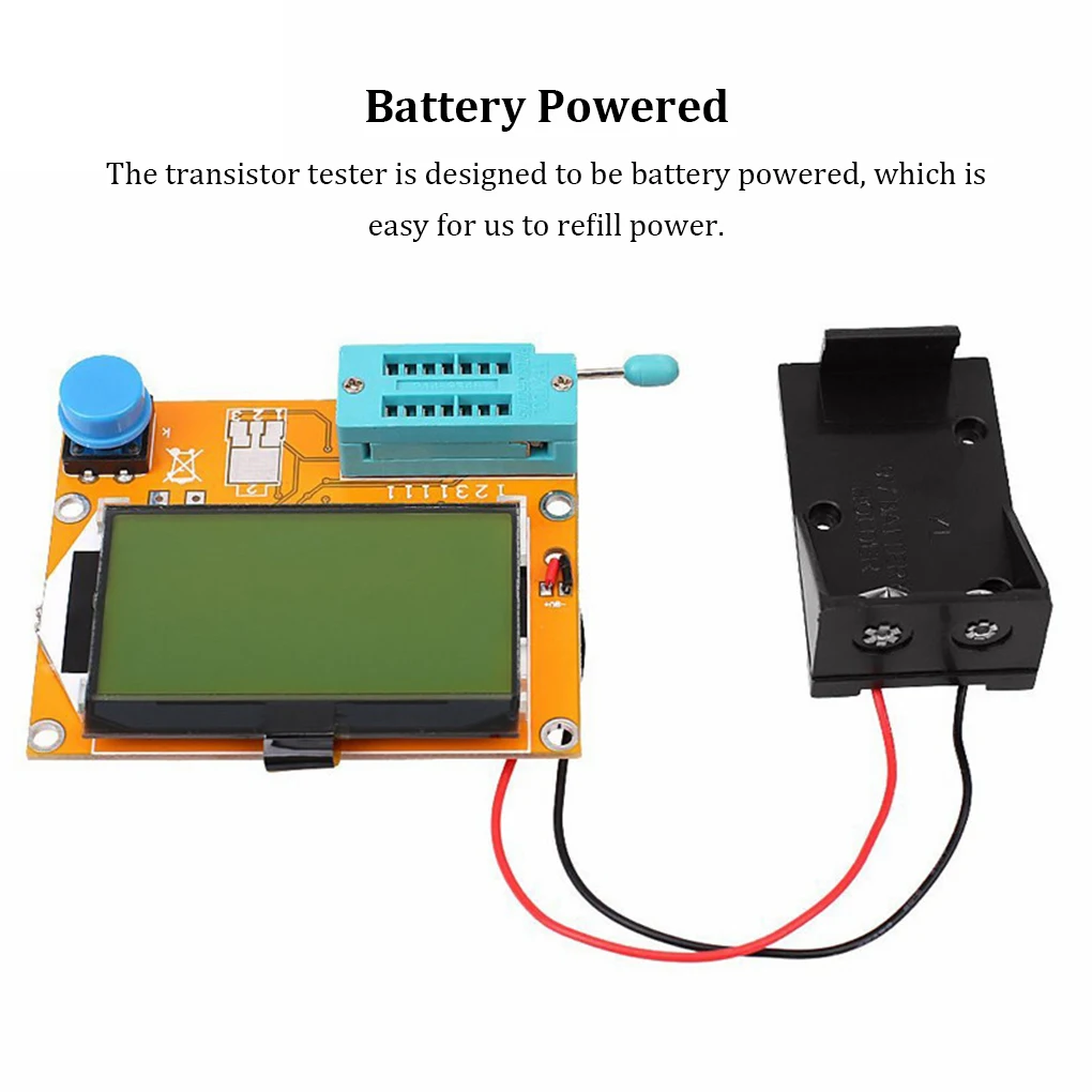 Digital Transistor Tester LCD Screen Auto Power Off Meter Backlight