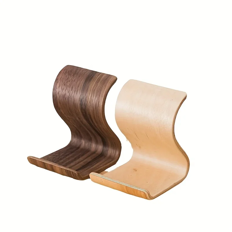 Elegant Wooden Desktop Phone & Tablet Stand | Creative Universal Holder