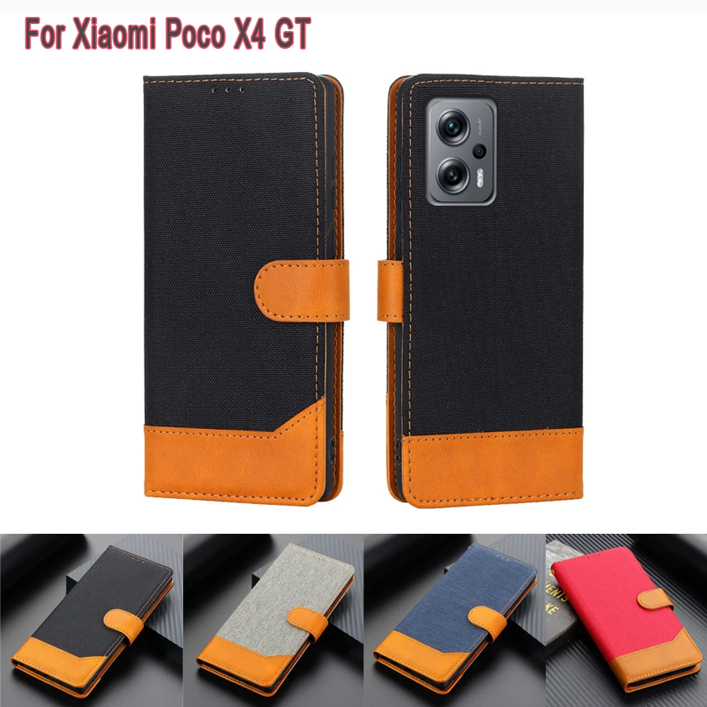 Caratula Para Poco X4 GT Celular Xiaomi PocoX4 GT Case Business Protection Wallet Book Cover on Xiomi Xaomi Poko X4 GT Skin Etui