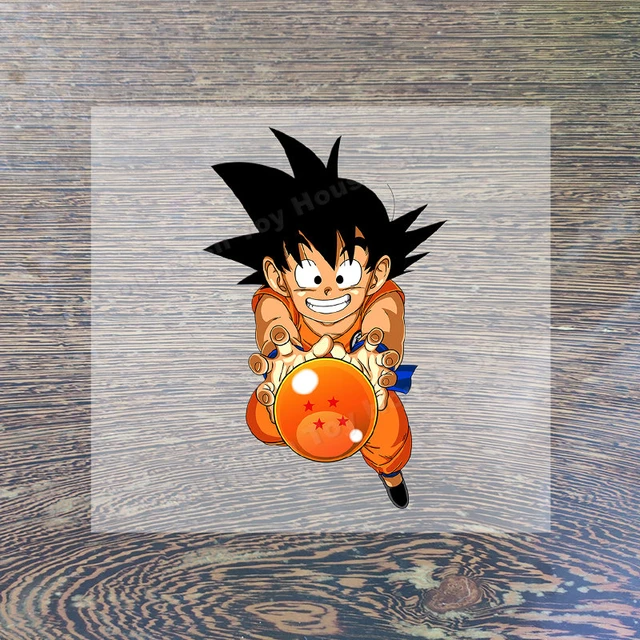 Dragon Ball Ferro em Roupas Adesivo, Son Goku Anime Dos Desenhos Animados,  Hot Transfer Roupas Patches