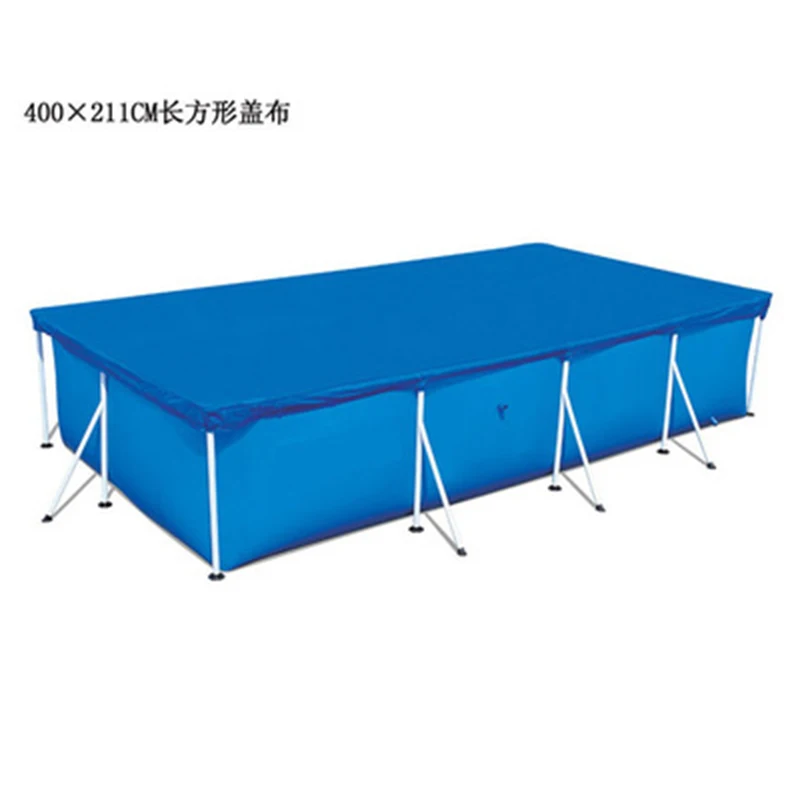 Swimming Pool Covers Genuine Thick PE Woven Tarpaulin Round Square Waterproof Rainproof Cloth Dust Cover Cushion Cloth swimming pool cover