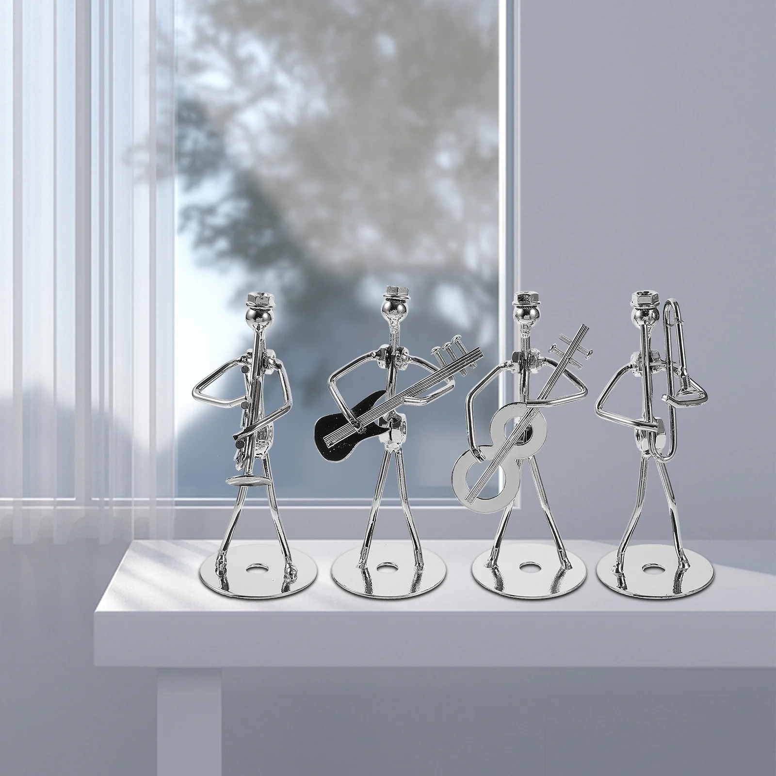

Creative Simple Ornaments Living Room Decoration Craft for Bar Guitar Player Statue Creative Accessories Decorative Gift