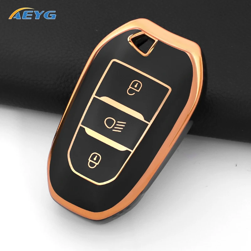 Key Case Cover TPU For Peugeot 308 408 508 2008 3008 4008 5008 For Citroen C4 C6 C3-XR Picasso Grand DS DS5