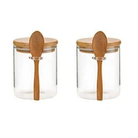 2Pcs Sugar Bowl Jar for Kitchen Storage 1