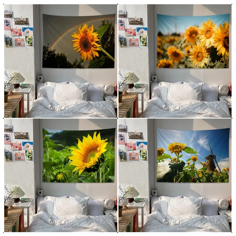 

Sunflower Tapestry Chart Tapestry for Living Room Home Dorm Decor Art Home Decor