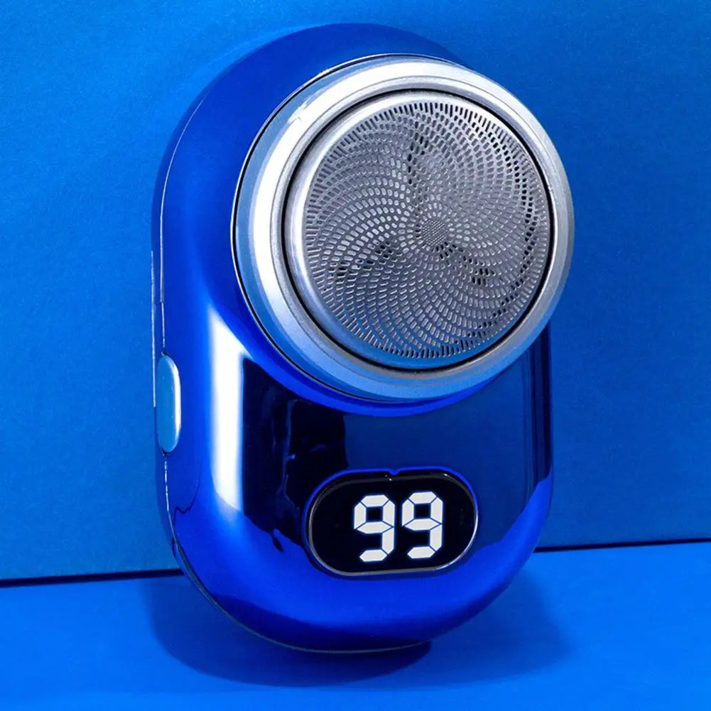 남성용 충전식 전기 면도기, 방수 C 타입, 휴대용 미니 여행용 면도기