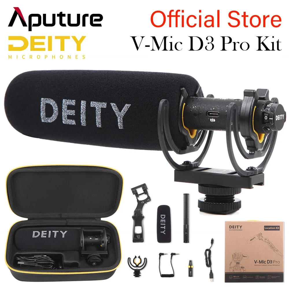 Deity V-Mic D3 Pro Kit Super-Cardioid Directional Shotgun Microphone ...