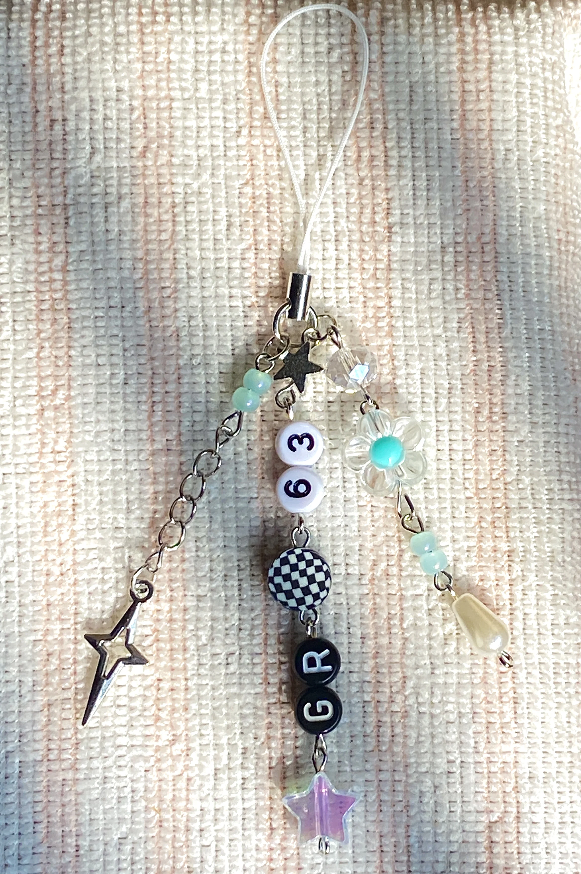 Handmade F1 Mobile Phone & Bag Charms Star Accessories Keychain