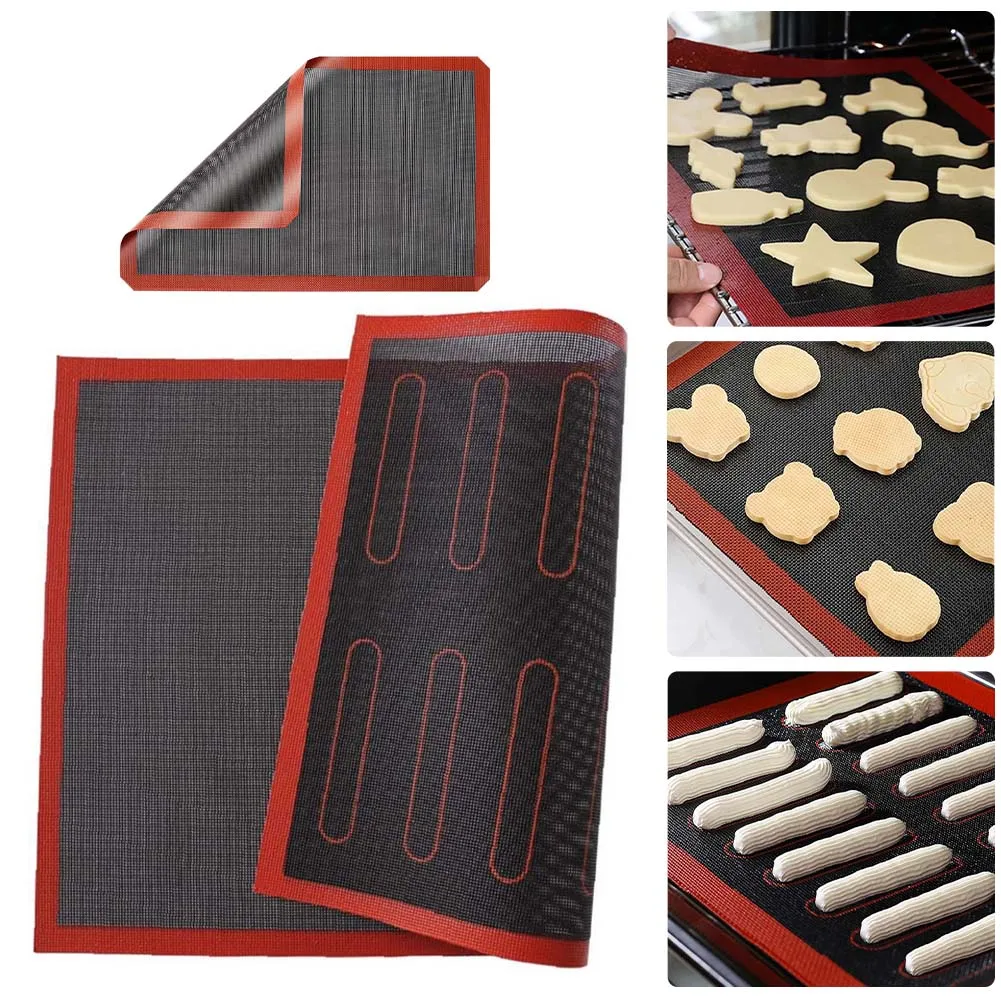 Silicone Baking Mat 30x40cm Reusable Baking Cookie Sheet Non-Stick Heat Resistant for Oven Grill Microwave