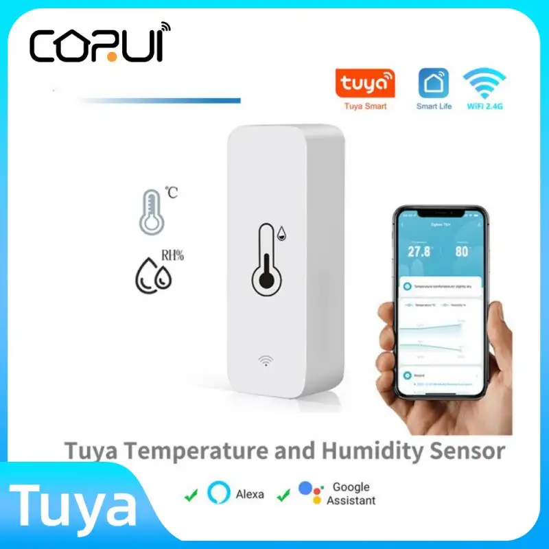 Corui Smart Temperature And Humidity Sensor Wifi App Remote Monitor For