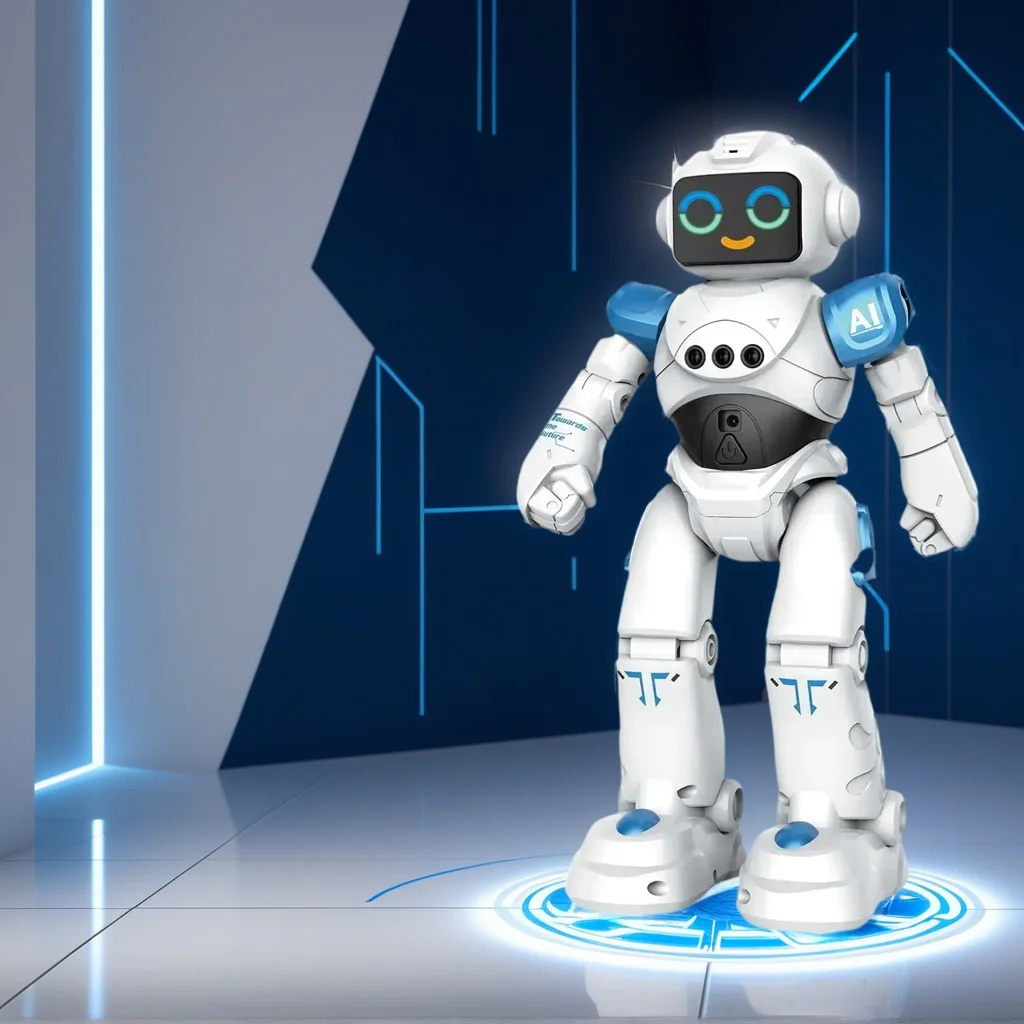 Інтерактивний емо-робот для дітей - розумна іграшка на радіоуправлінні з голосовим керуванням, функціями з визначенням жестів і розмови