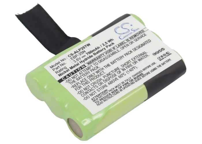 700Mah Alinco Ebp-25N Batteria Per Dj-Sr1 Dj-S41 Pmr446