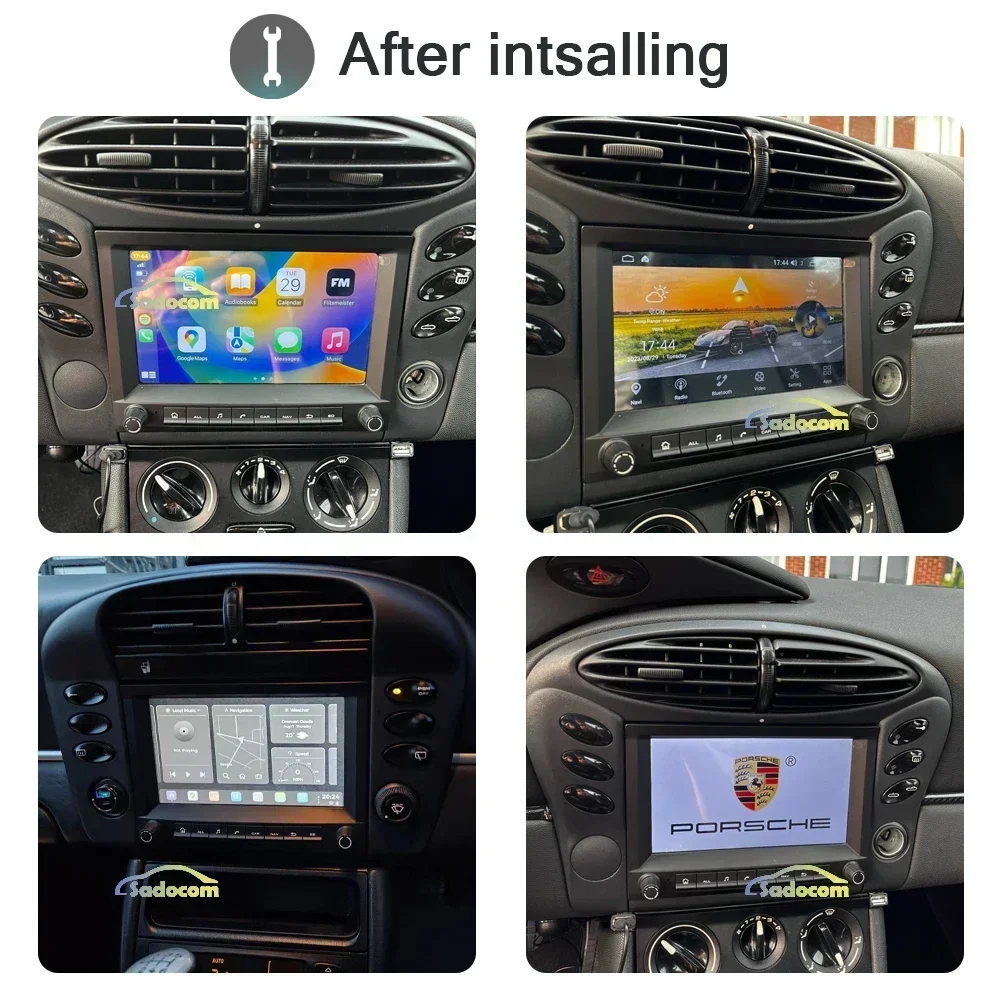 Reproductor Multimedia con Android 12 para coche, Radio con