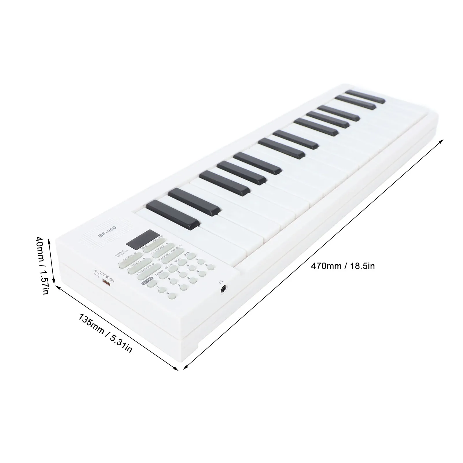 61 Key Foldable Piano Portable Keyboard Folding Electronic Instrument Toy with Recording Playback