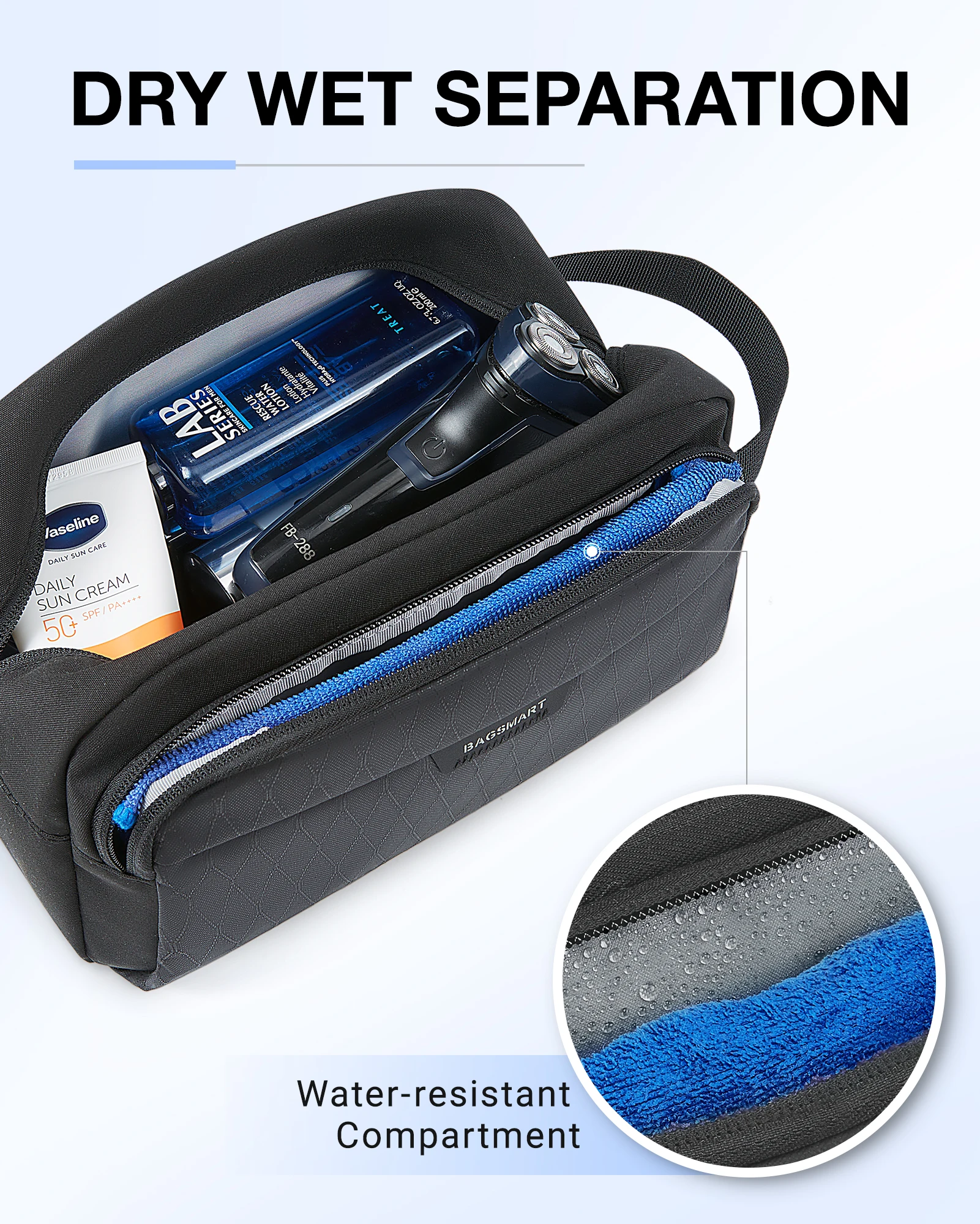 Travel toiletry bag for men clearance