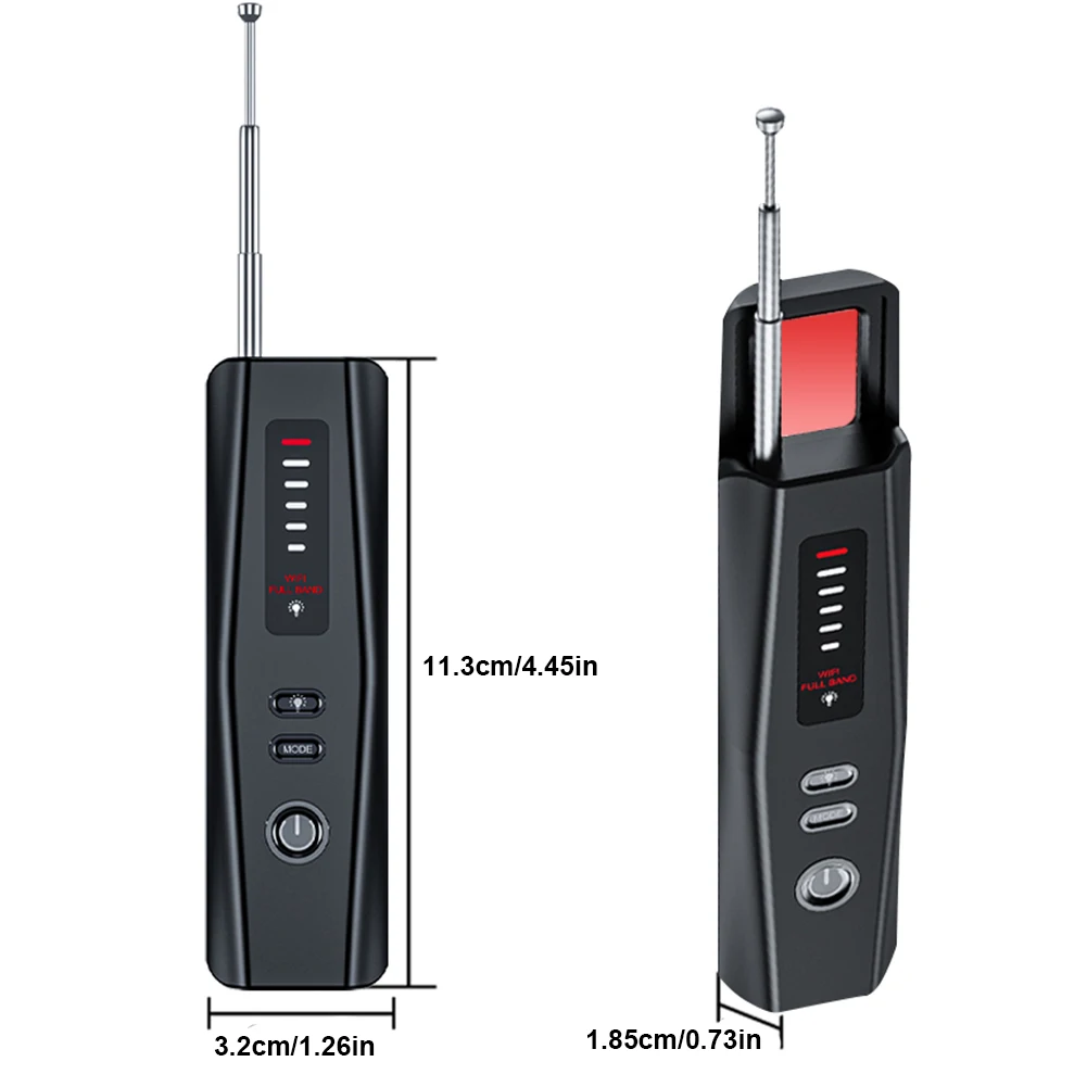 Hidden Bug and Camera Detector 5 Levels Sensitivity Car GPS Bug Mini Search Device GSM GPS WiFi Tracker Protect Your Privacy