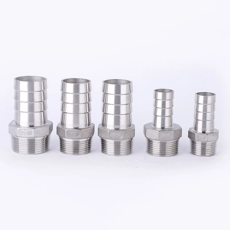 Hose Barb x 1/8 1/4 3/8 1/2 BSP Male Thread 304 Stainless Steel Pipe Fitting 6mm 8mm 10mm 12mm 13mm 14mm 15mm 16mm 18mm 19mm