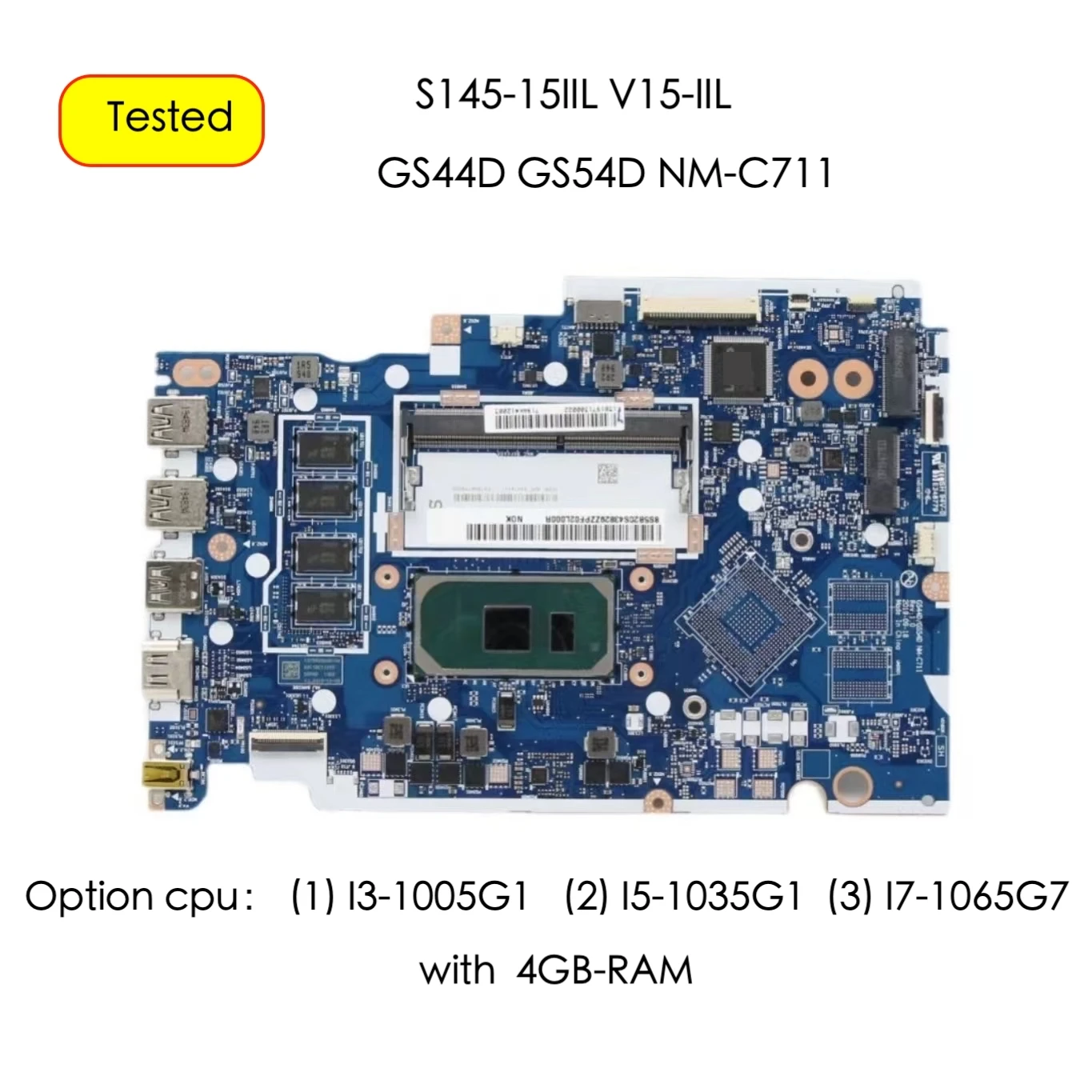 

GS44D GS54D NM-C711 For Lenovo Ideapad S145-15IIL V15-IIL Laptop PC Motherboard