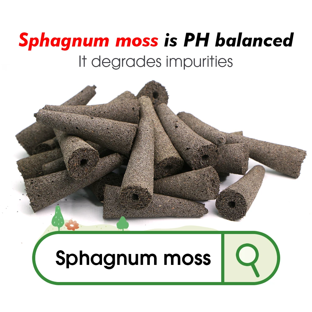 6x2CM Hydroponic Plant Grow Sponges Supplement Seeds Pods for Hydroponic Indoor Garden System Root Growth Water Cultivation Tool Hydroponic Grow Media Cubes Soilless Planting Substrate
