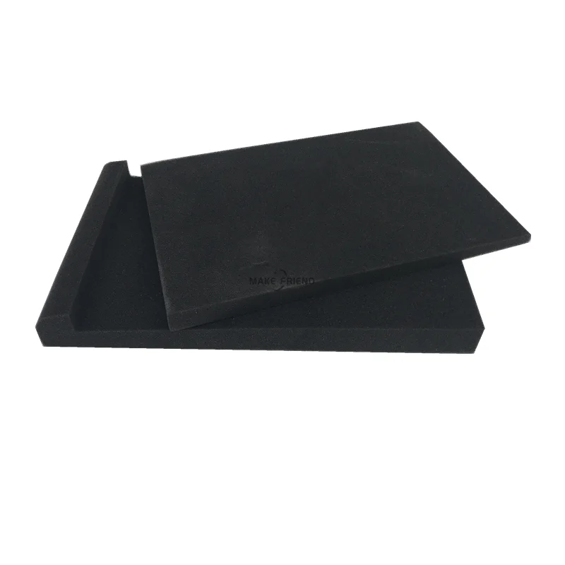 A Pack 30x17x4CM Sponge Studio Monitor Speaker Acoustic Isolation Foam Soundproof Isolator Pads High Density Sound Proof Panels soundproof foam