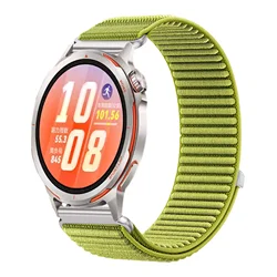 Breathable Nylon Watch Strap - Available in 18mm, 20mm, 22mm Sizes for Huawei Ultimate 2 (Green)