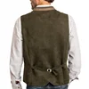 Men Vest Army Green With Collar Casual Business With Waistcoat For Wedding Groomsmen Banquet Work Set Men Vest 2