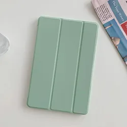Xiaomi Pad 7 Premium Trifold PU Leather Stand Case for Xiaomi Pad 7 11.2 (LightGreen)