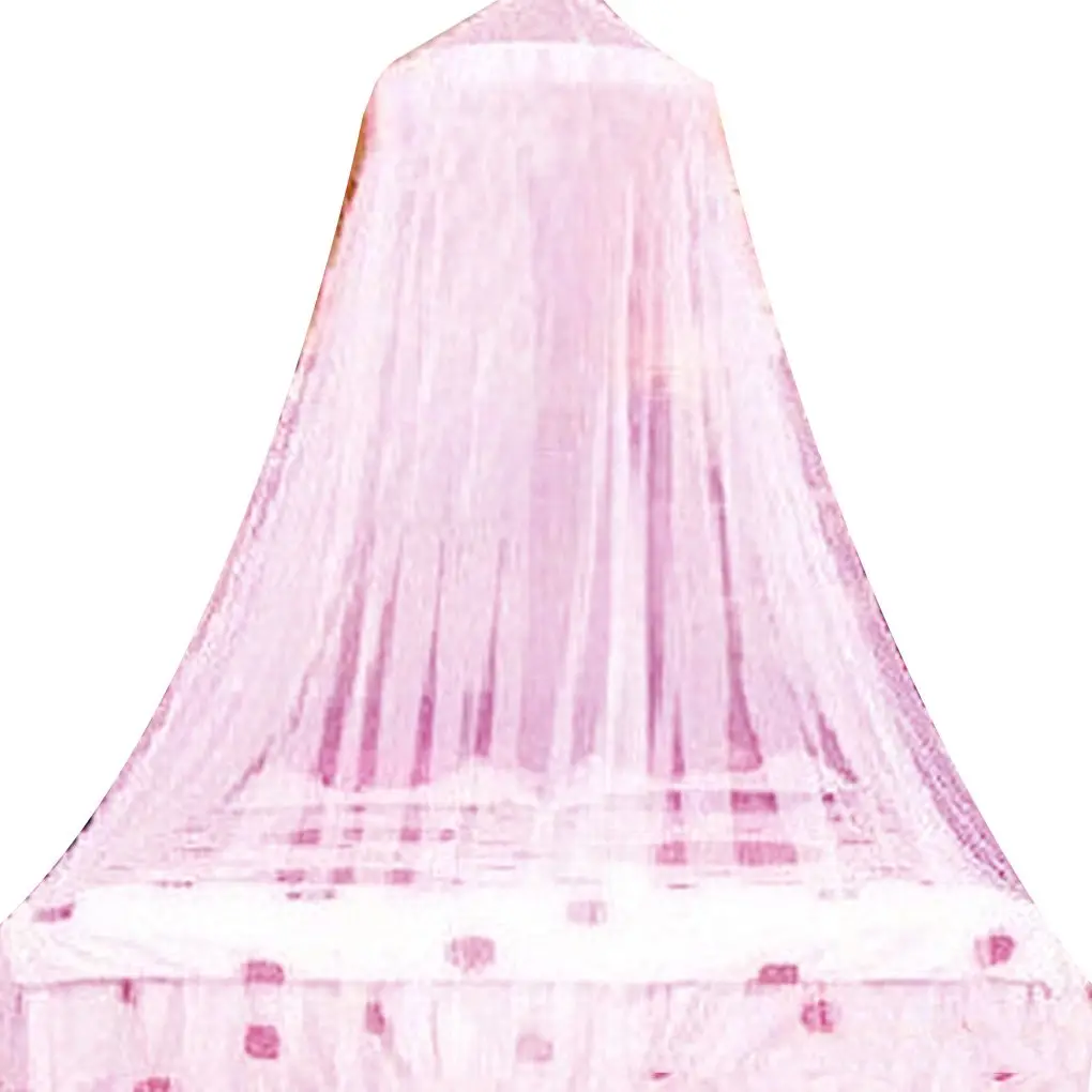 Portable Elgant Hung Dome Mosquito Nets For Double Bed Summer Polyester