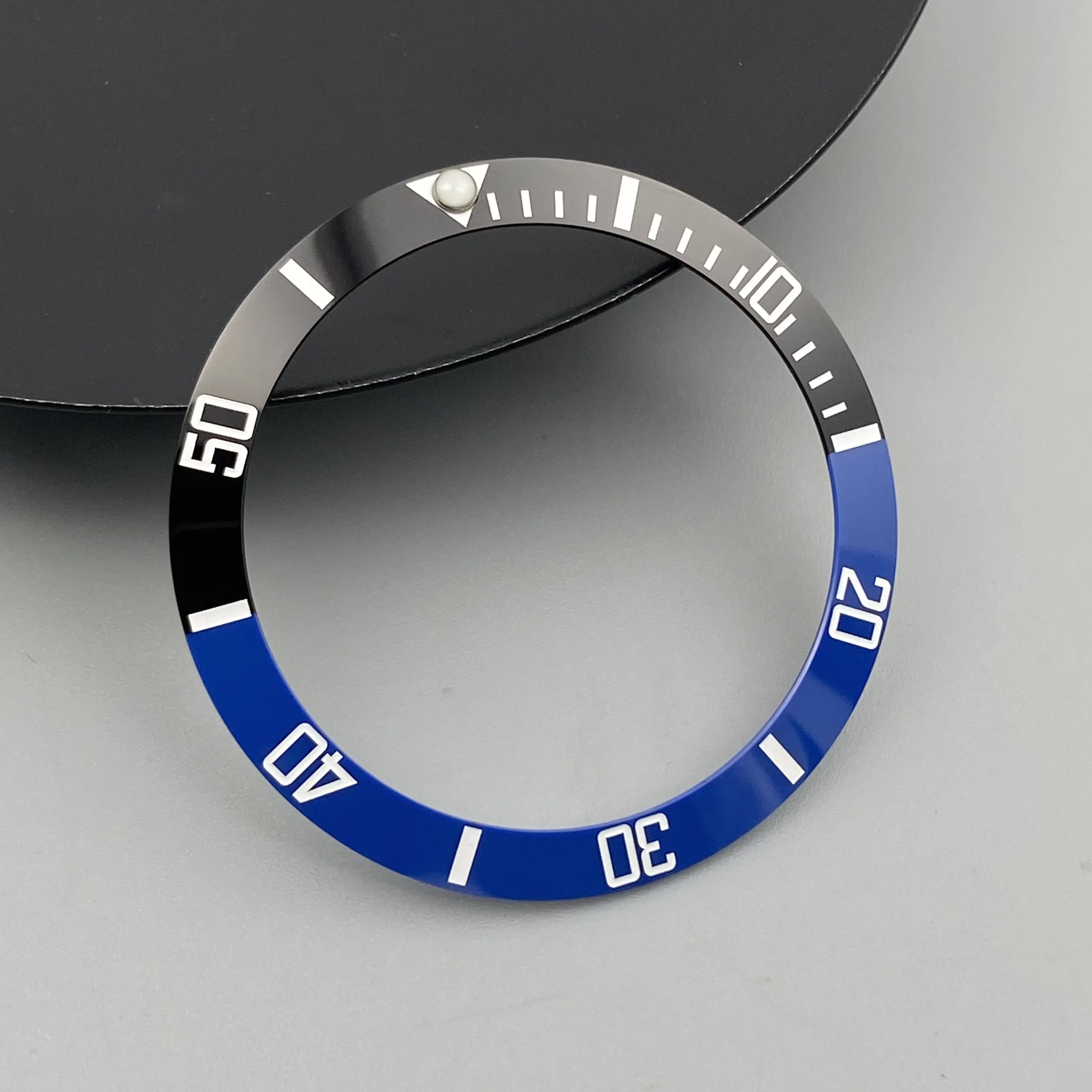 Ceramic & Aluminum Bezel GMT Diving Watch Insert for 40mm Watch Case Replacement