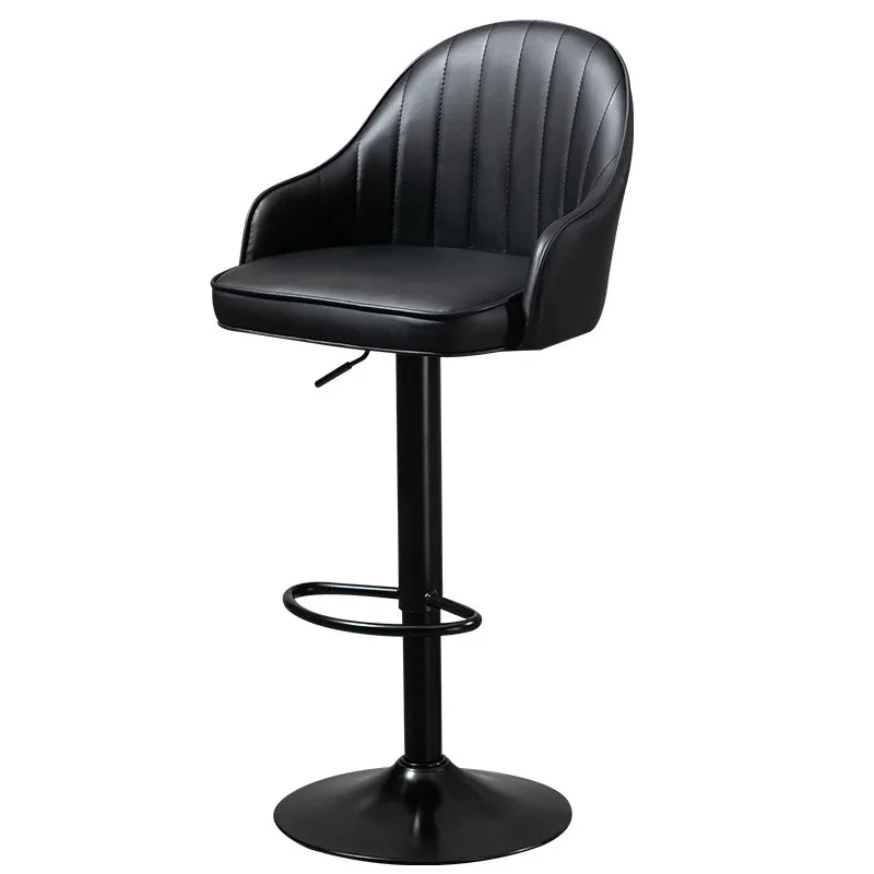Warming Nordic Bar Chair Home Light Luxury Modern Simple High Stool Bar Chair Lift Rotating Backrest Front Desk