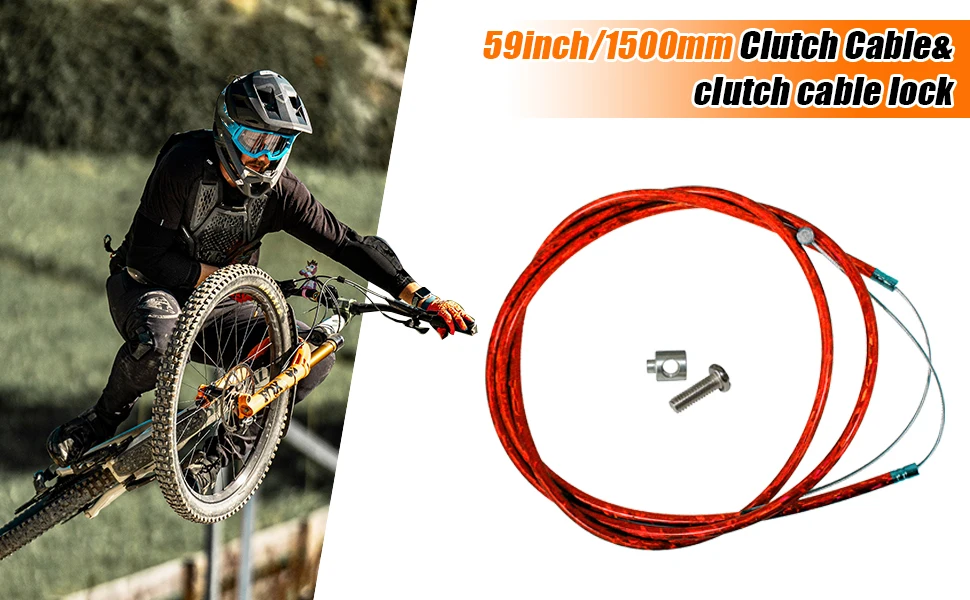 Clutch Cable Lock Throttle Clutch Cable Line for 49cc 60cc Motorized Bicycle