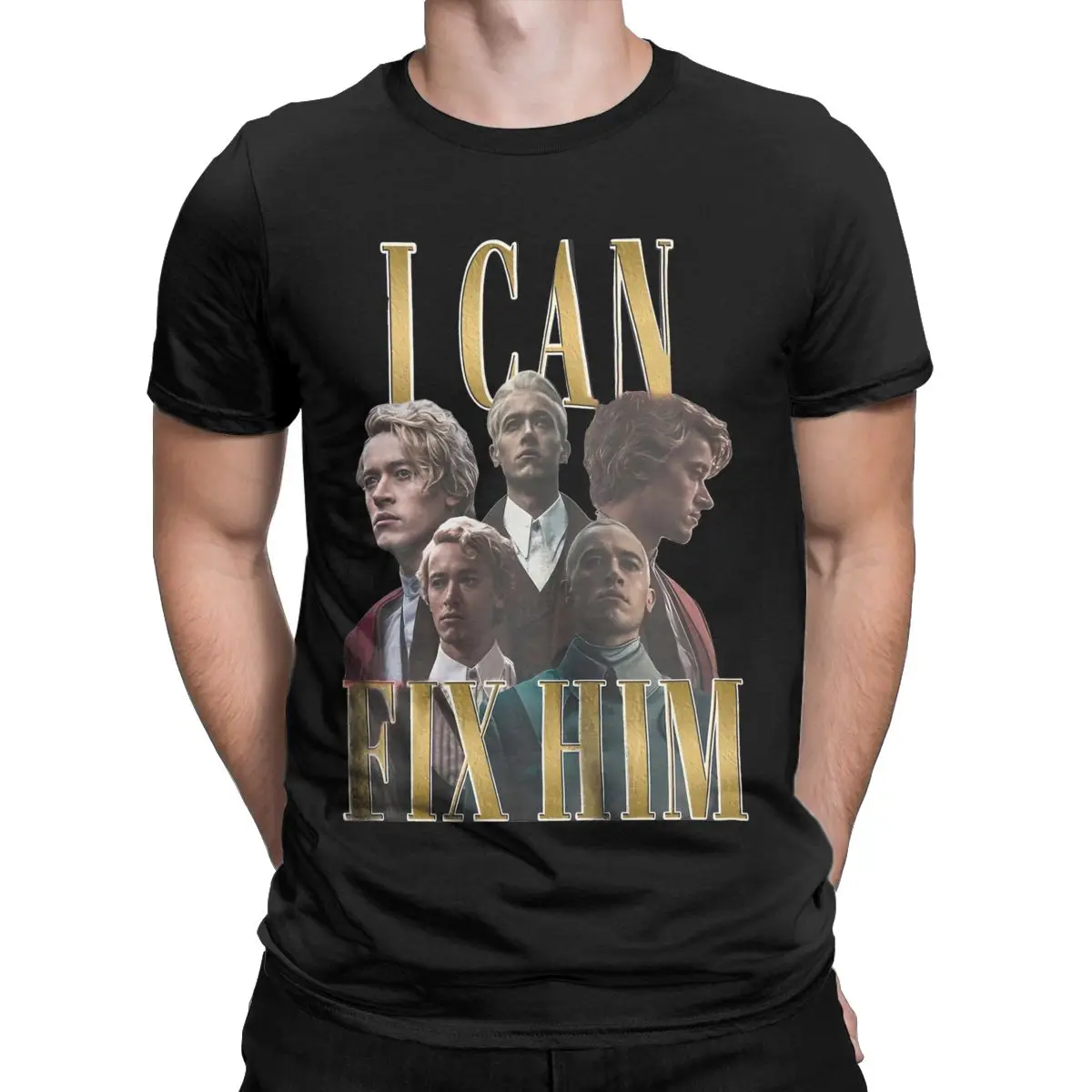 

Vintage Tom Blyth I Can Fix Him Retro T-Shirts Men O Neck Pure Cotton T Shirts Coriolanus Snow Short Sleeve Tees Gift Idea Tops