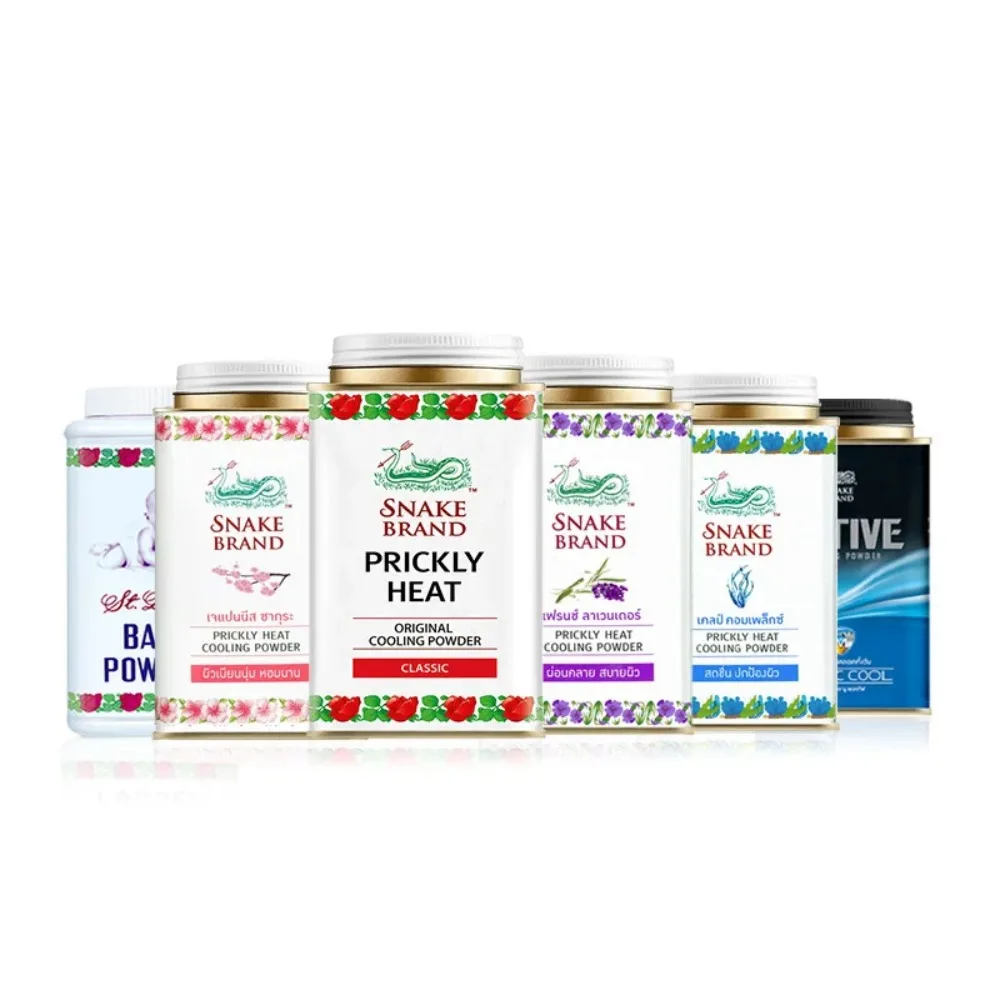 Refreshing Snake Powder Prickly Heat Talcum Relieving Itching Soothing Talcum Powder Underarm Cool skin Cooling Children