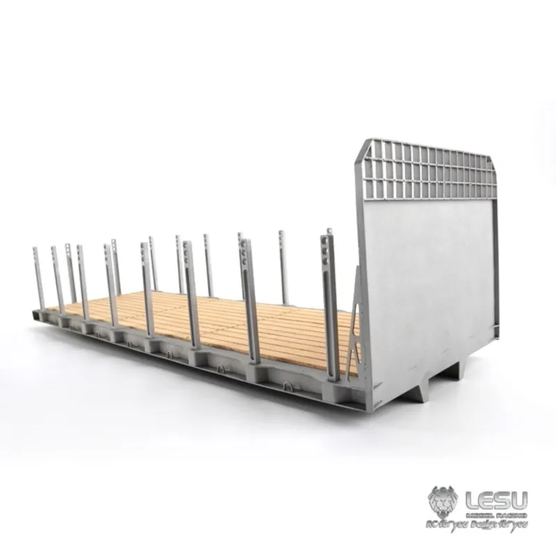 LESU 1/14 RC Model 6x4 Flatbed Lorry Trailer Tractor Truck Metal Chassis Outdoor Toys TH02556 2