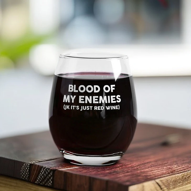 Wine Glass Mug 12oz Coffee Tea Cup Beer Party Gift