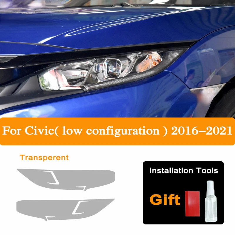 

Car Headlight Protective Film For Honda Fit Civic Accord CR-V Pilot HRV Odyssey Front Light Transparent TPU Sticker Accessories