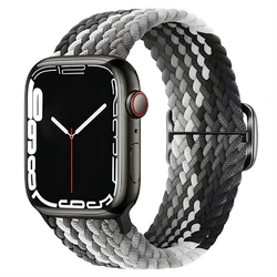Braided Elastic Solo Bracelet - 38 40 41 S10 - 42MM (20 gradient black)