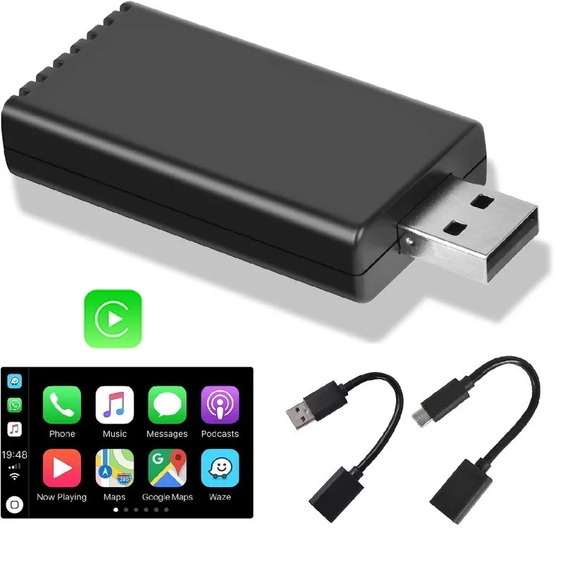OriginalCarWiredtoWirelessCarplayUSBAdapterUSBAandUSBC
