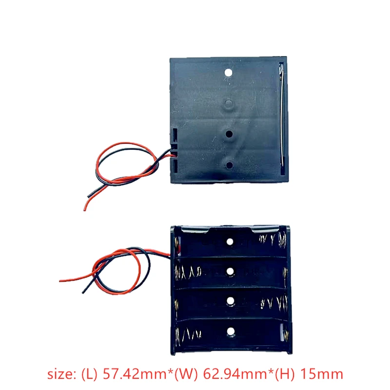 Battery Storage Box Battery Case Battery Holder Battery Box 5PCS AA Power Battery Storage Case Holder Storage Box Multi Purposes DIY AA Battery Holder LR6 Container Lead Cables