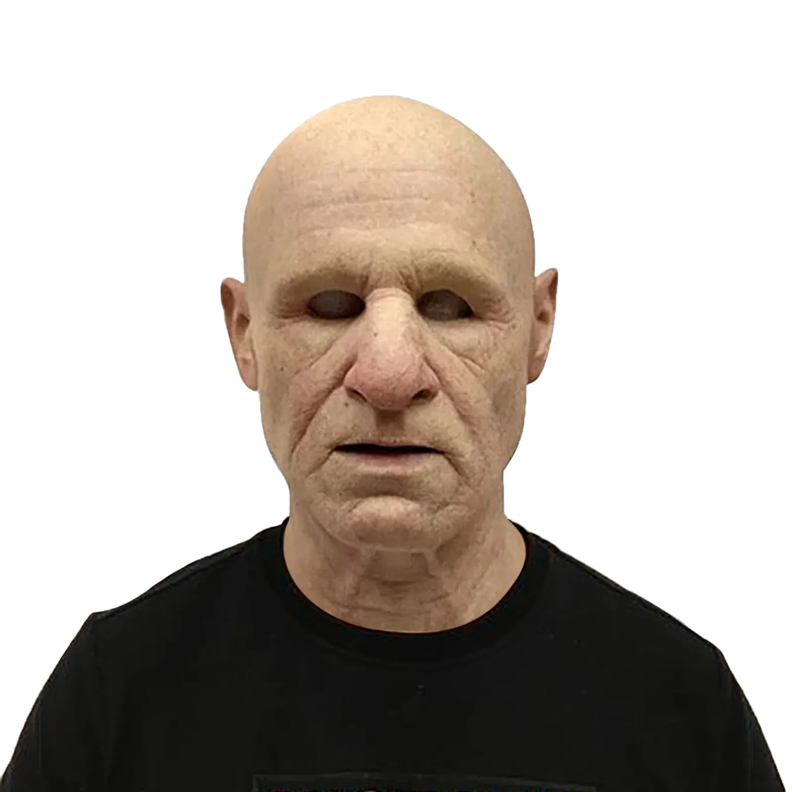 Mask Halloween Realist Old Woman Creepy Wrinkle Face Latex Cosplay Party Props Adult Head Helmet Real Masks |