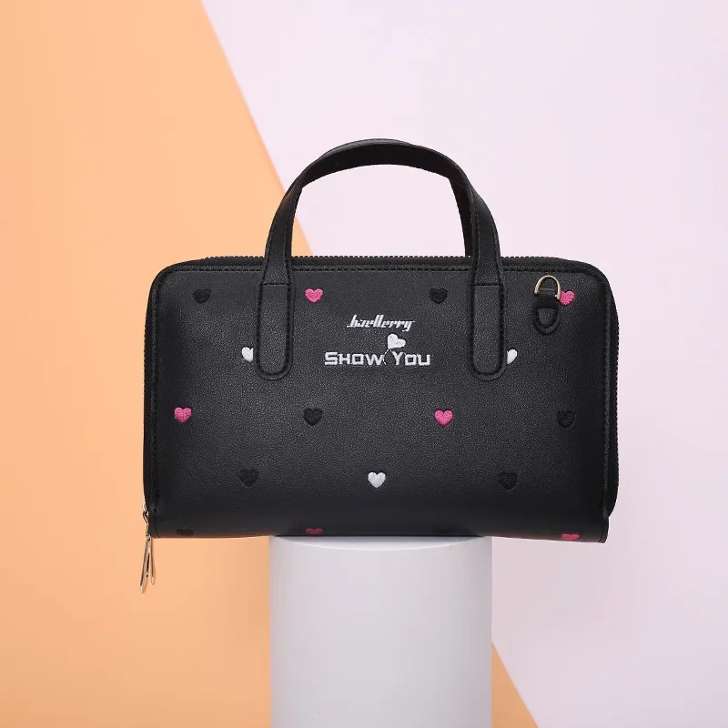 

Luxury Hand Bags for Women Crossbody Bags Female Multi-level Space Shoulder Bag Ladies Small Double Zipper Embroidery Love Totes