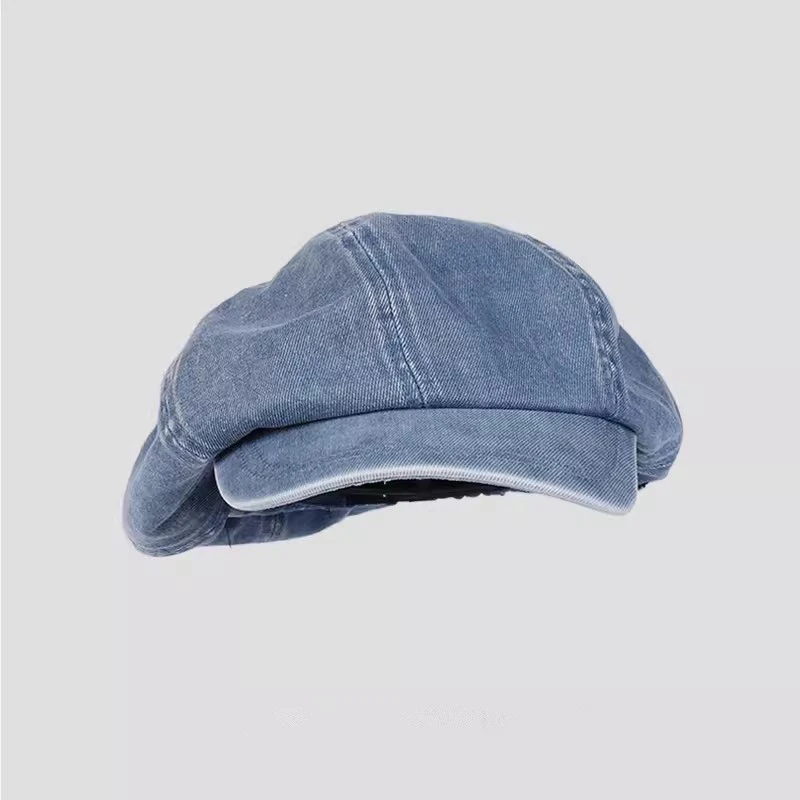 Hot Sale Spring And Summer Denim Beret For Women Elegant Artistic Painter Hat Korean Style Fashion Berets Cap Casual Ladies Caps_mkmklike.com