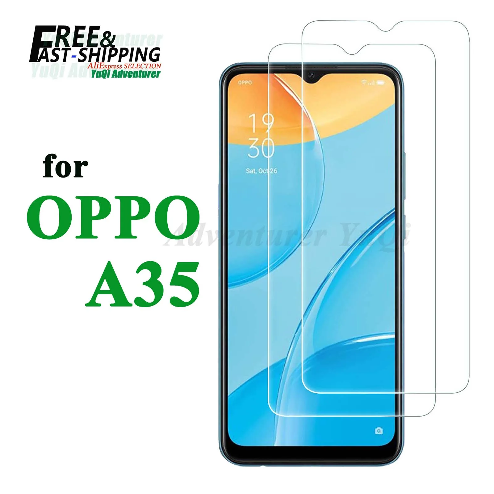 

Screen Protector For OPPO A35 Tempered Glass SELECTION Free fast Shipping 9H HD Clear Transparent Case Friendly