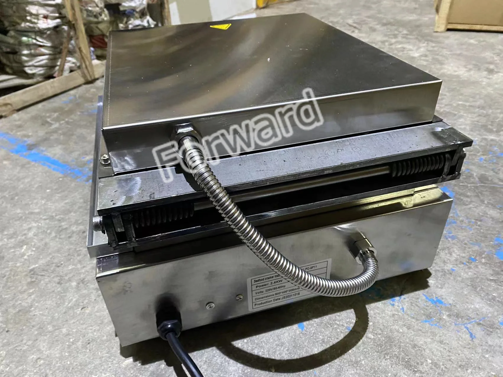 110V 220V Freshly Made Prawn Tako Senbei Maker Machine Pancake Grill Roaster Seafood Fossil Cake Machine Octopus Cracker Machine 6