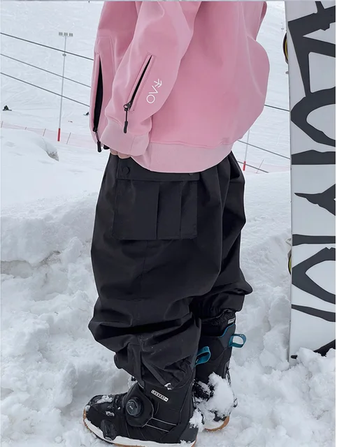 Women's Oversize Khaki Color Ski Pants Outdoor Windproof Waterproof Snow  Sports Bibs Trousers Ski Snowboard Pants Cargo Pants - AliExpress