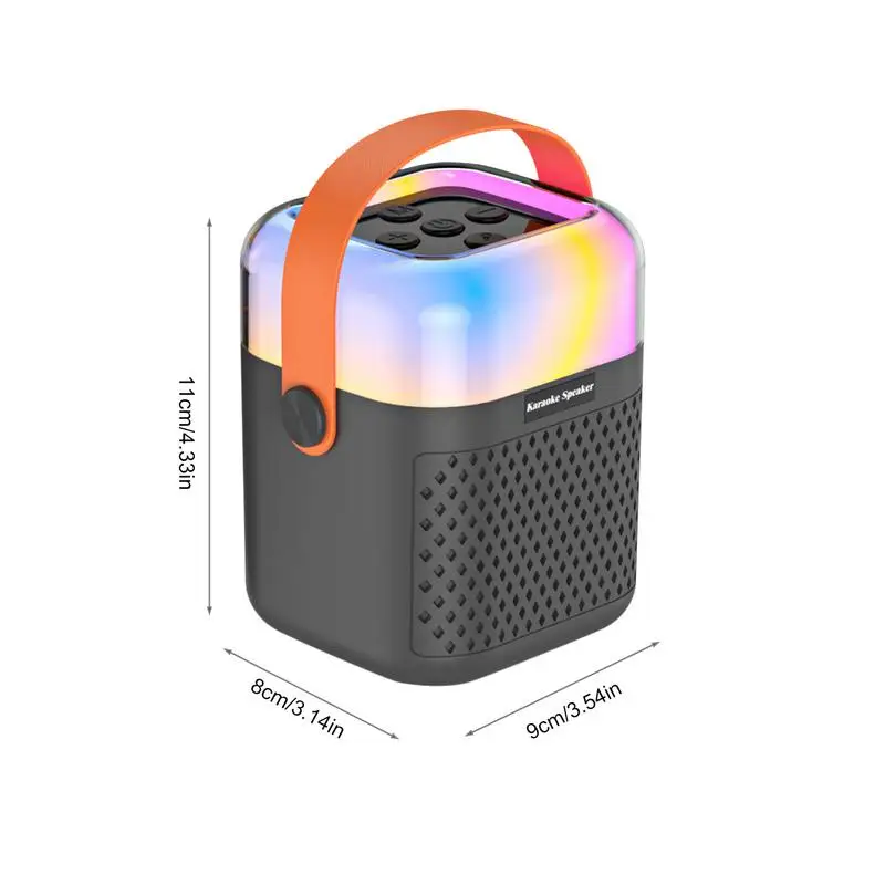 Kids Karaoke Machine For Girls Small Karaoke Machine Toy Portable Outdoor Speaker Singing System With 2 Wireless