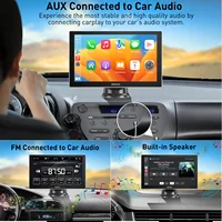 ESSGOO 9 pouces écran tactile Portable autoradio sans fil Apple Carplay Android Auto USB TF Bluetooth lien miroir 6